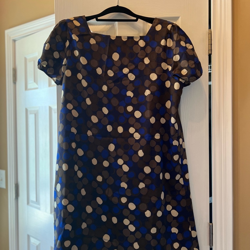 Blue/Brown Mini Dress